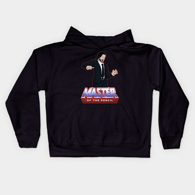 MASTER OF THE PENCIL Kids Hoodie by BetMac